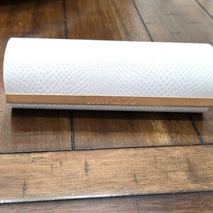 Jimmy Choo Cream Snakeskin Embossed Leather Sun/Eye Glass Case Hard Magnetic